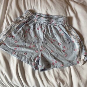 Cute Gray and Pink Women's Shorts
